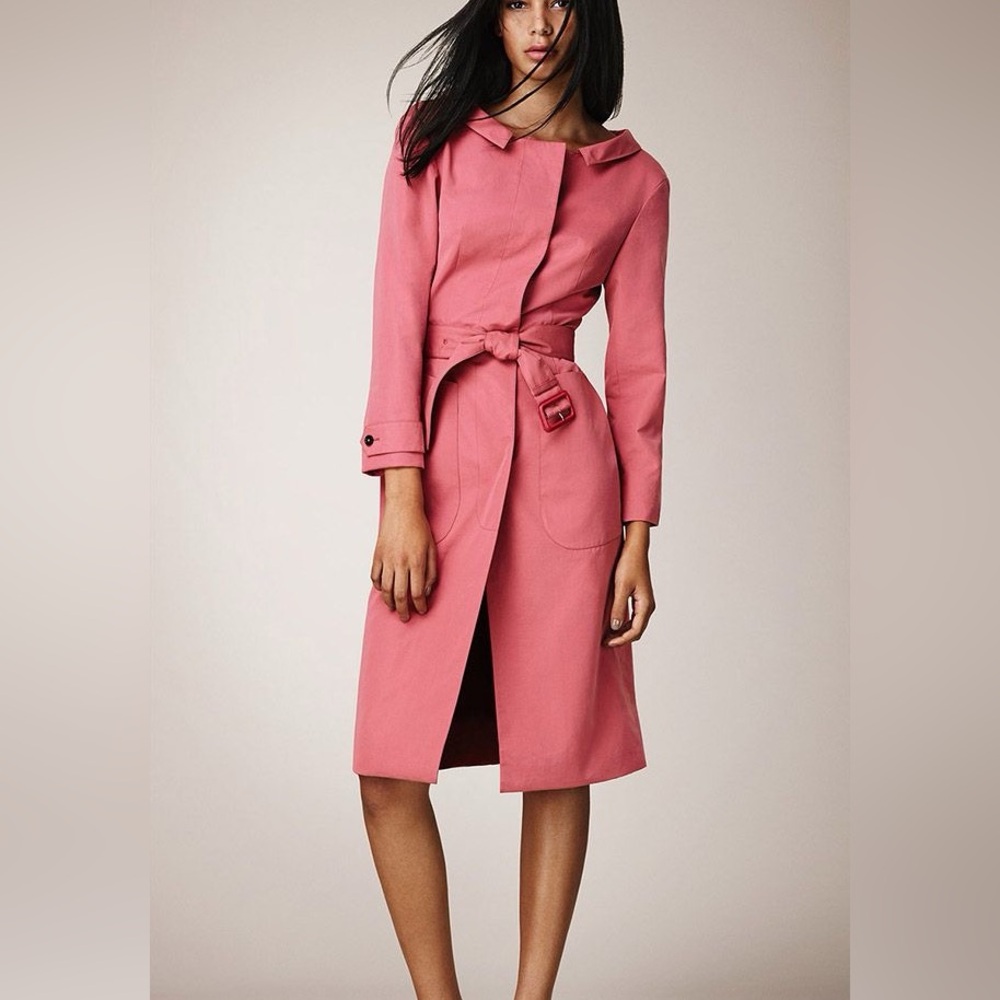 Burberry Prorsum pink trench coat